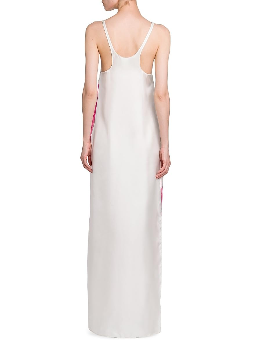 Stella McCartney, Poppy Silk Tank Maxi Dress, 38 (2-4), Pink White