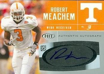Sports Memorabilia Robert Meachem Autographed Football Card (Tennessee) 2007 SAGE HIT Rookie #A3 - Unsigned College Cards