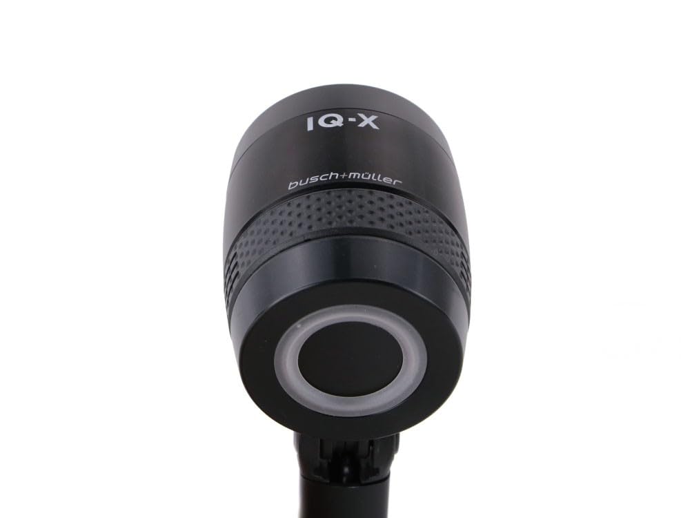 Busch & Müller Headlight Lumotec IQ-X Black, 164RTSNDI-01