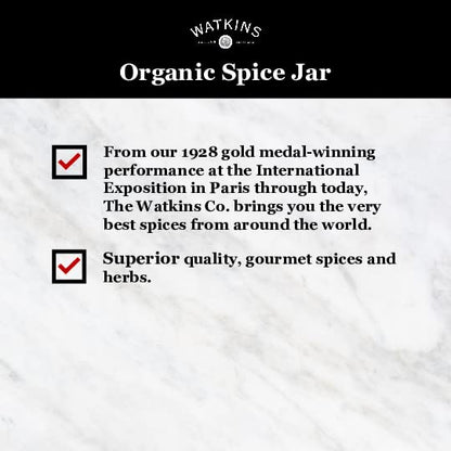 Watkins Gourmet Organic Spice Jar, Harissa, 2.5 oz. Bottle, 3-Pack