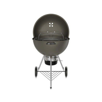 Weber Master-Touch Charcoal Grill, 26-Inch, Smoke Gray – Premium Outdoor BBQ Grill with Tuck-Away Lid Holder & One‑Touch™ Cleaning System, Porcelain‑Enameled Kettle