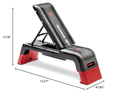 Reebok Deck Multipurpose Adjustable Bench Aerobic Strength Training Incline and Decline2