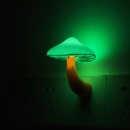 AUSAYE Sensor LED Night Light Plug in Wall Lamp, Energy Saving NightLight Cute Mushroom Night Lights for Adults Kids Bedroom,Bathroom,Toilet, Stairs, Kitchen,Hallway Corridor Warm White