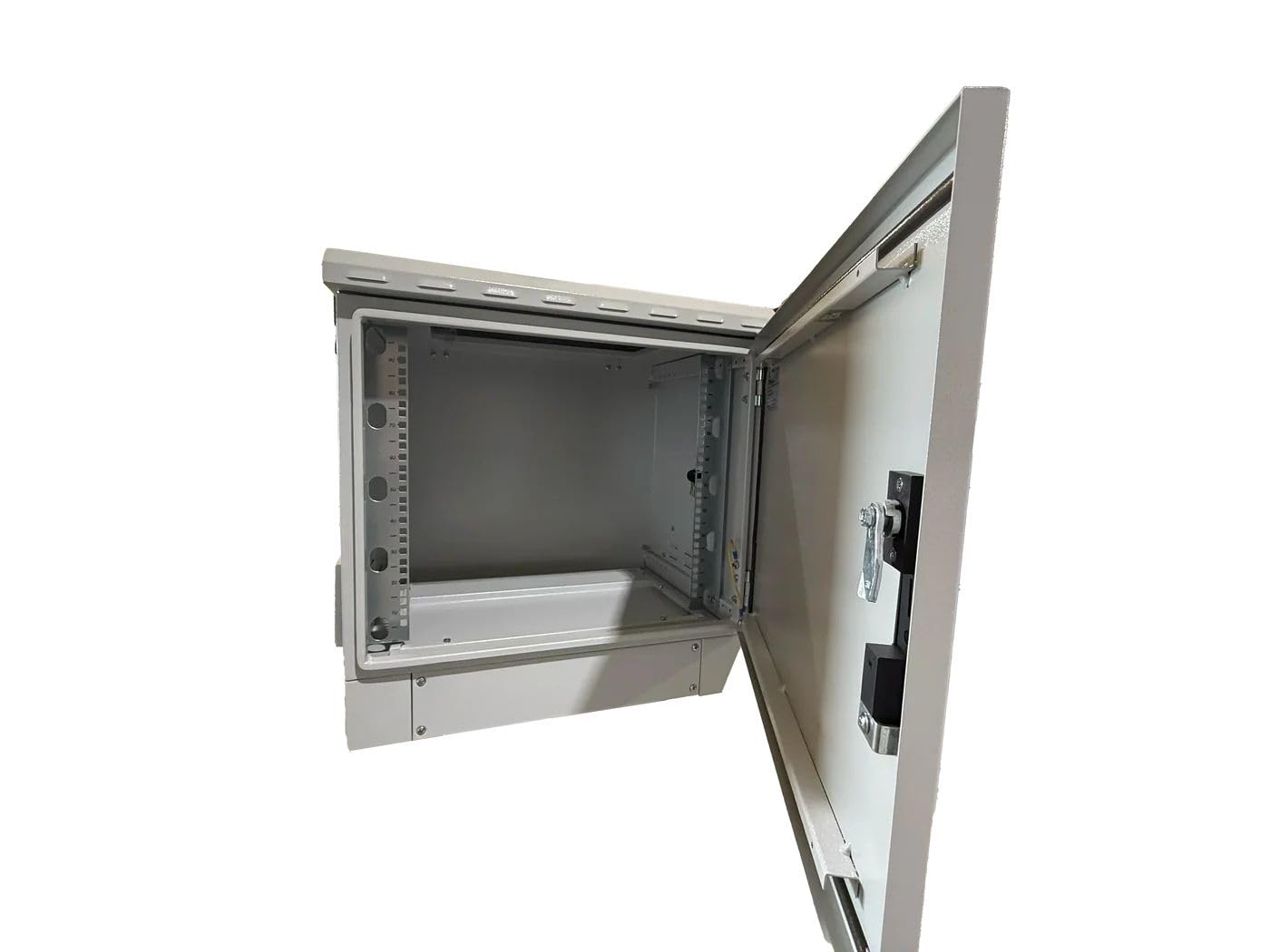 STURDX 9U Outdoor Network Cabinet – 19″ 600 × 600 mm (24"x24") Enclosure – IP66 Weatherproof Pole/Wall-Mount Cabinet
