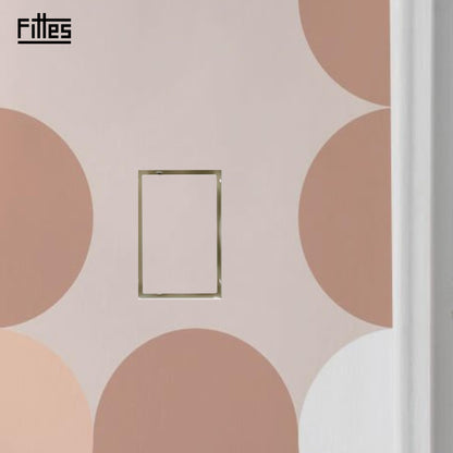 Fittes Flush Drywall No-See Receptacle Mount [Luxe] - 1 Gang - Satin White