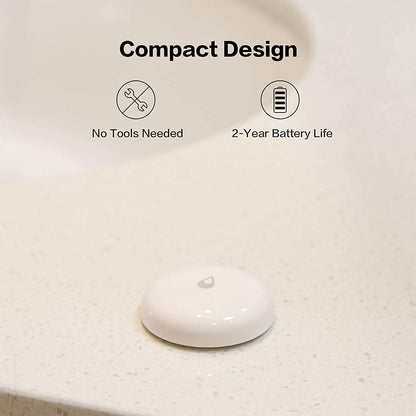 Aqara Water Leak Sensor 3 Pack, Zigbee Wireless Water Leak Detector for Alarm System and Smart Home Automation, Requires AQARA HUB, App Notifications, for Kitchen, Bathroom, Basement, Works with IFTTT