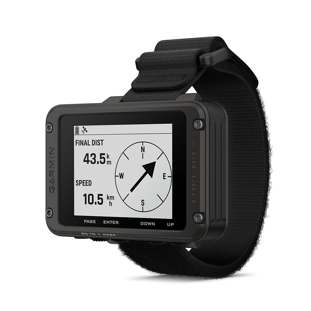 Garmin Foretrex 801, Wrist-Mounted GPS Navigation with Strap, Upgraded Multi-Band GNSS, Longer Battery Life