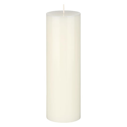 Mega Candles 1 pc Unscented Solid Off White Pillar Candles, Hand Poured Premium Wax Candle 3 Inch x 9 Inch, Home Décor, Spas, Weddings, Occasions, Party, Centerpieces, Holidays, Vigils, Prayers