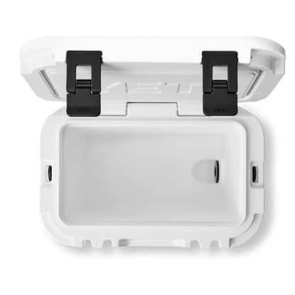 YETI Roadie 15 Hard Cooler with DoubleDuty Shoulder Strap, White