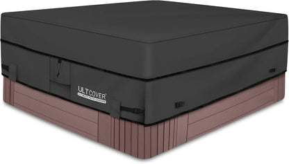ULTCOVER Waterproof Hot Tub Cover - Durable 600D Polyester, 85 x 85 Inch, Black