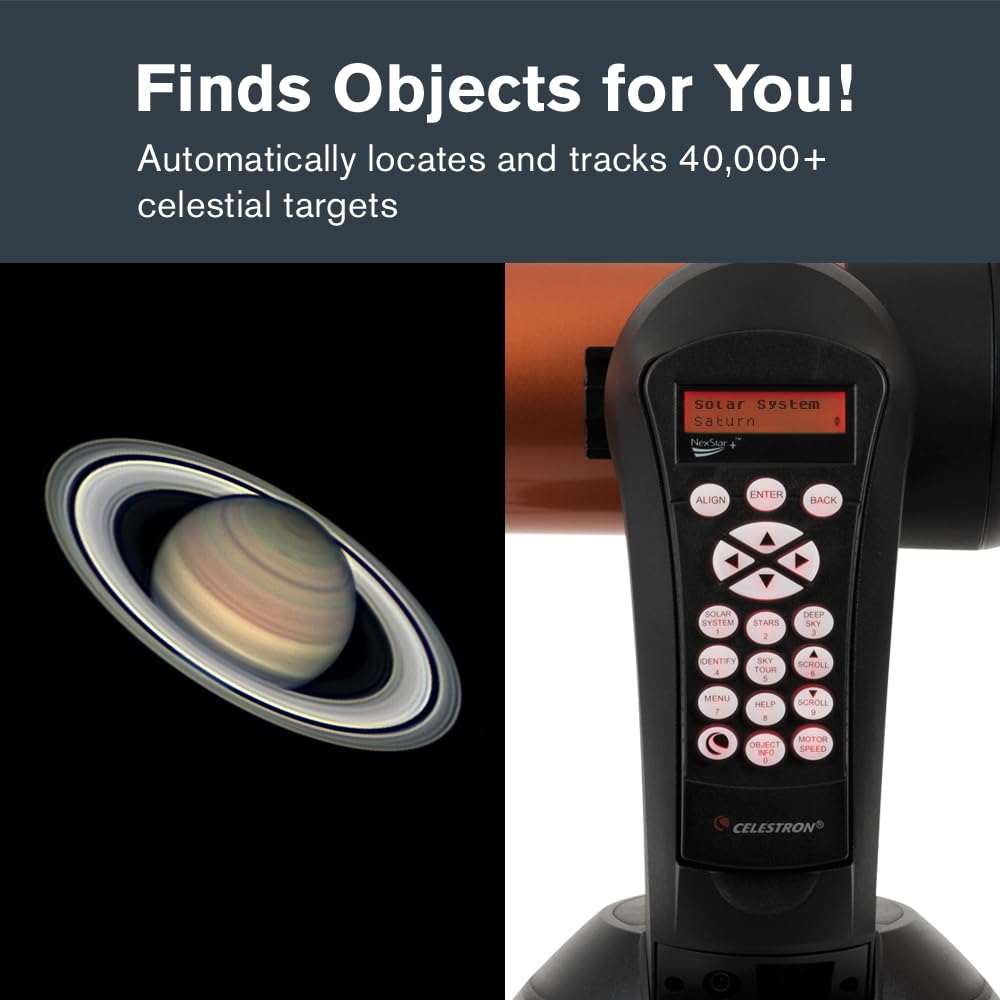Celestron NexStar 4SE Computerized Telescope – 4-Inch Maksutov-Cassegrain Optical Tube – Fully Automated GoTo Mount with SkyAlign – Ideal for Beginners and Advanced Users – 40,000+ Object Database