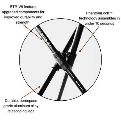 Hillsound BTR Stool for Ultralight Backpacking & Hiking, Lightweight Camping Chairs, Compact Portable Outdoor Seat, Hunting Adventures, Durable Tripod Design, Made in Korea