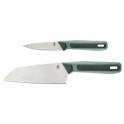 Gerber Gear ComplEAT Cutting Board Set - Cutting Board Kit with Polypropylene & Bamboo Cutting Boards - Features Paring Knife & Chef's Knife in Nesting Design