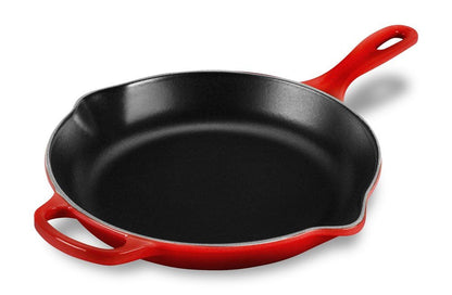 Le Creuset Enameled Cast Iron Signature Round Skillet, 10.25", Cerise
