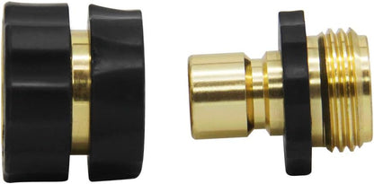 Twinkle Star Garden Hose Fitting Quick Connector Set - 3/4 Inch Male & Female Adapters (4 Pack)