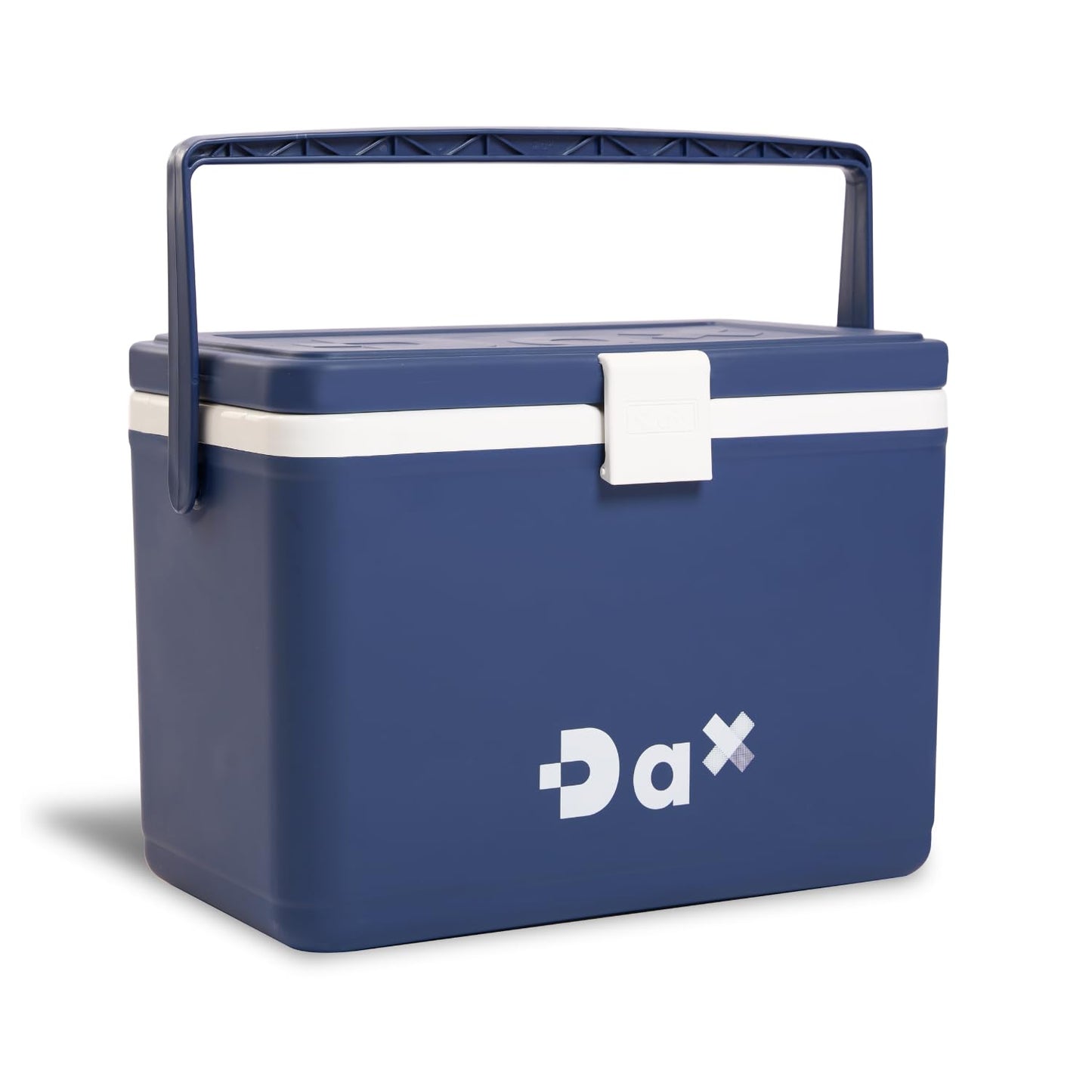 DA 12/26 Quart Small Portable Hard Cooler Ice Chest with Carry Handle, Keep Cool Up to 72 Hours, Lightweight Insulated Cooler for Lunch, Picnics, Camping, Travel (26QT Dark Blue)