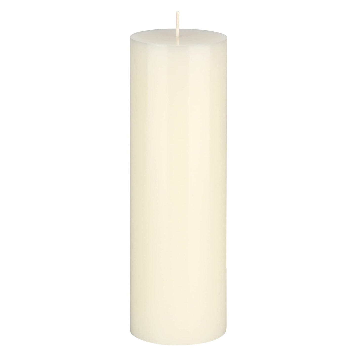 Mega Candles 1 pc Unscented Solid Ivory Pillar Candles, Hand Poured Premium Wax Candle 3 Inch x 9 Inch, Home Décor, Spas, Weddings, Occasions, Party, Centerpieces, Holidays, Vigils, Prayers