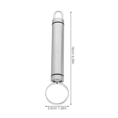 Hemoton 2 Pcs Fruit Core Removing Tools Stainless Steel Peach Corers Kitchen Utensils for Pear Bell Pepper Easy-to-Clean Kitchen Gadgets for Home Use