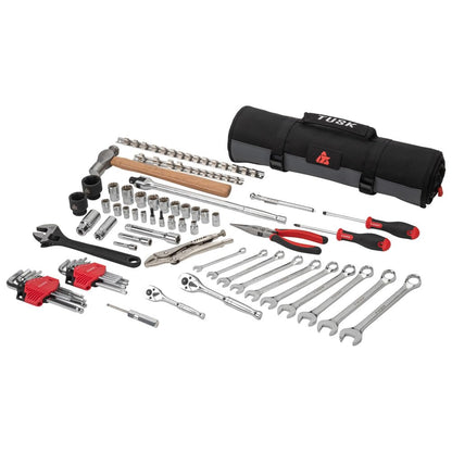 Tusk 4x4 Tool Roll Kit with Tools | Overlanding | Off-Road | UTV | Side by Side | Portable Tool Organizer