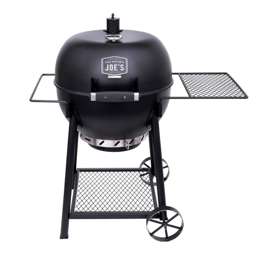Oklahoma Joe's Blackjack 21.5 in. Heavy-Duty Kettle Charcoal Grill with 382 sq. in. Cooking Area, Black
