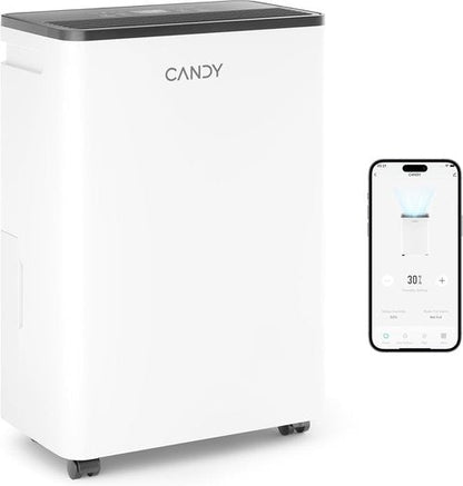 Candy Dehumidifier - 2000 Sq. Ft. Portable 34 Pints with Smart Control & Continuous Mode | Ideal for Bedroom, Bathroom, Basement