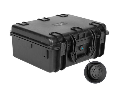 Monoprice Weatherproof Hard Case with Customizable Foam - Shockproof, IP67 Level Dust and Water Protection Up to 1 Meter Depth , 19in x 16in x 8in, 28.5 Liter, Black - Pure Outdoor Collection