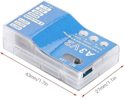 Jadeshay RC Flight Controller F50A 3 Axle Gyro A3 V2 Flight Controller System One Key Auto Hover Multi Mode HV Support Ideal for RC Fixed Wing Airplane Enthusiasts