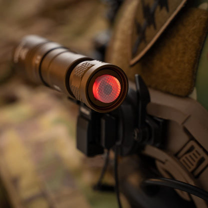 Weltool W35IRH Tactical Helmet Light, Adjustable Infrared Flashlight, Battery Powered, Black