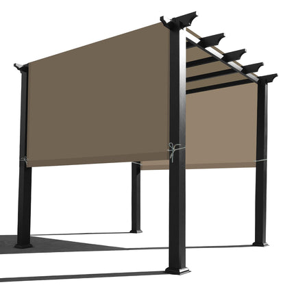 Alion Home Waterproof Pergola Cover - Universal Replacement Canopy (14' L x 10' W, Muddy Water)