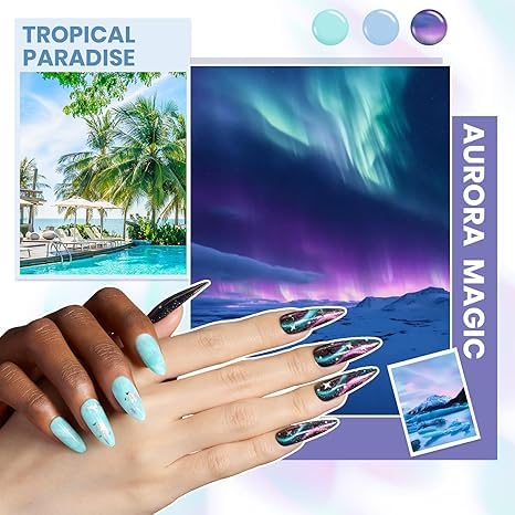 Beetles Fall Gel Nail Kit, Mystic Wonderland Gel Polish Set, 36 Colors Burgundy Brown Orange Red Polish Kit with Base Coat Glossy Matte & Glitter Top Coat Soak Off UV Led Nails Gifts for Women