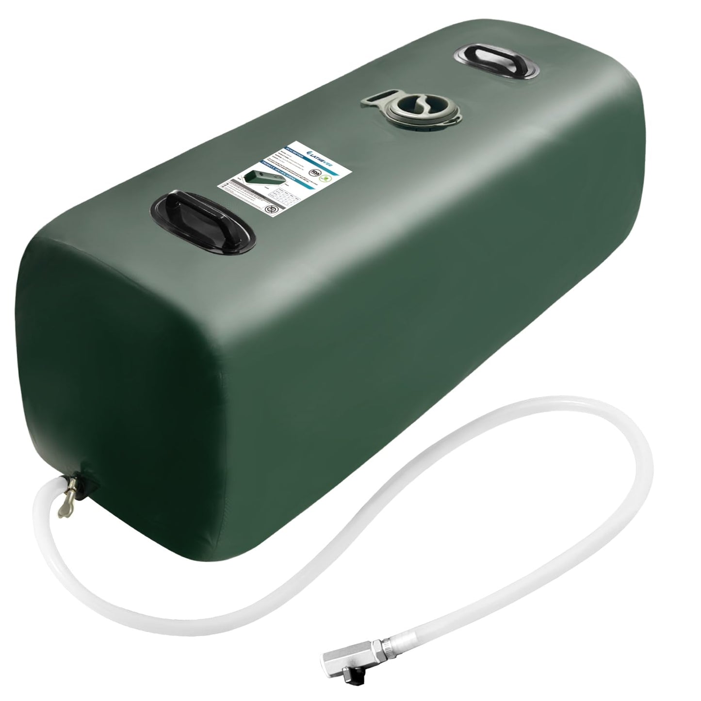 LATHEVEE Drinking Water Storage Bladder,25 Gallon Portable Water Bladder Tank, RV Water Tank, Can Be Used for Storing Drinking Water, Camping, Traveling, Wilderness Survival Patrols, Etc.
