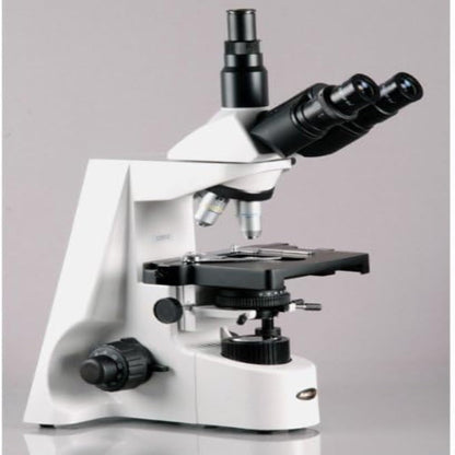 AmScope T690C-PL Trinocular Compound Microscope, 40X-2500X Magnification, WH10x and WH25x Super-Widefield Eyepieces, Infinity Plan Achromatic Objectives, Brightfield, Kohler Condenser, Double-Layer Mechanical Stage