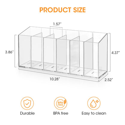 AIEVE Drink Packet Organizer, 360° Rotating Lazy Susan Turntable Powdered Drink Mix Holder, Acrylic Water Packet Container for Pantry Organizer Kitchen Storage Organization (Round)