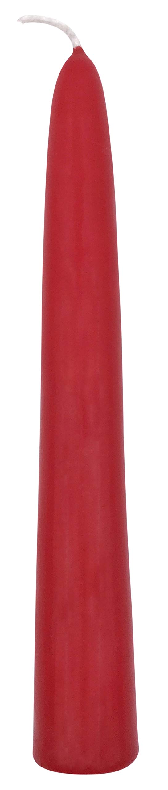 General Wax 6" Taper Candles Box of 12 Candles Unscented (Red)