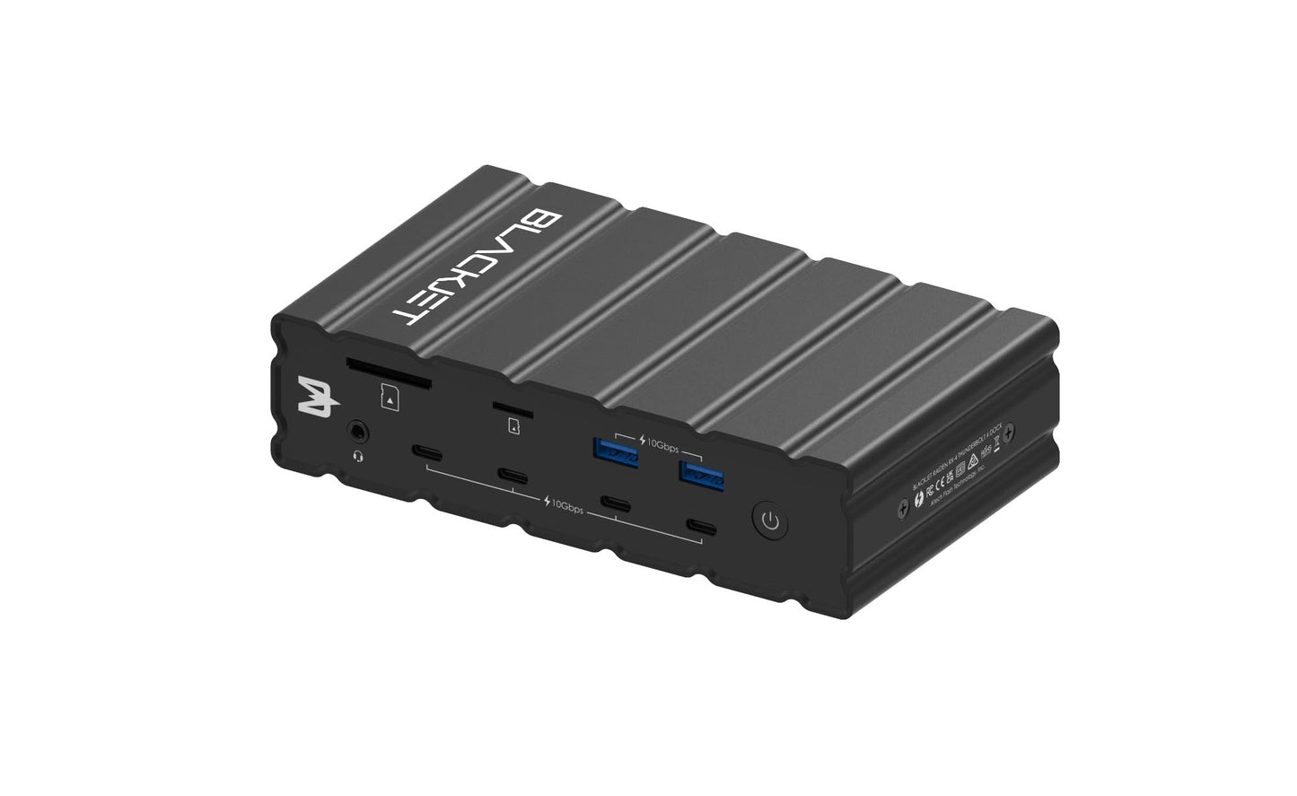 Blackjet RX-4 Thunderbolt 4 Docking Station 17-in-1 – Dual 4K Display, 60W Laptop Charging, SD/microSD, 2.5G Ethernet, USB-C & USB-A Hub – MacBook Pro/Air, Windows, USB4