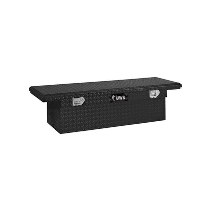 UWS EC10462 69-Inch Gloss Black Heavy-Wall Aluminum Truck Tool Box with Low Profile, RigidCore Lid