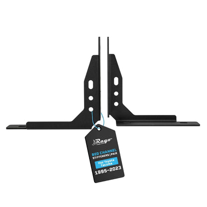 Pair of Bed Channel Stiffeners for 1995-2023 Toyota Tacoma | Made in the USA | Truck Bed Reinforcement | 1st, 2nd, 3rd Gens | Rago Fabrication