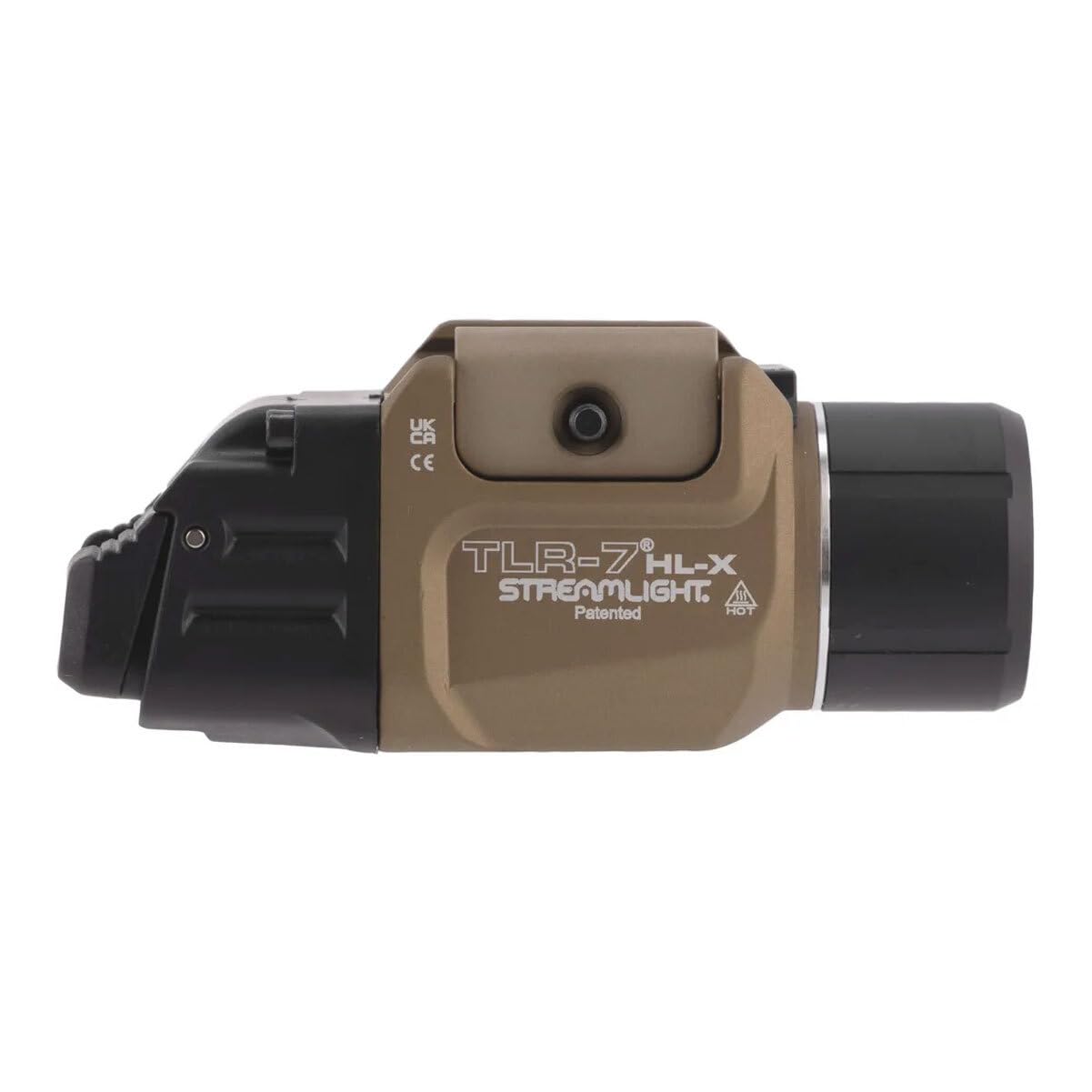 Streamlight 69459 TLR-7 HL-X USB 1000-Lumen 22000-Candela Rechargeable Rail Mounted Weapon Light with Interchangeable High & Low Switches and Key Kit, Flat Dark Earth