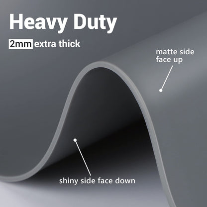 Ewen 27.6x19.5in 2mm Silicone Mats for Kitchen Counter, Thick Heat Resistant Silicone Baking Mat Placemat, Large Glass Top Stove Cover Countertop Protector Pad for Pastry Air Fryer Coffee Maker Art