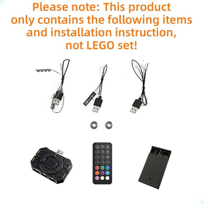 LED Light Kit (Remote Control) Compatible with Lego NASA Apollo 11 Lunar Lander - for Creator 10266 (Model Set Not Included)