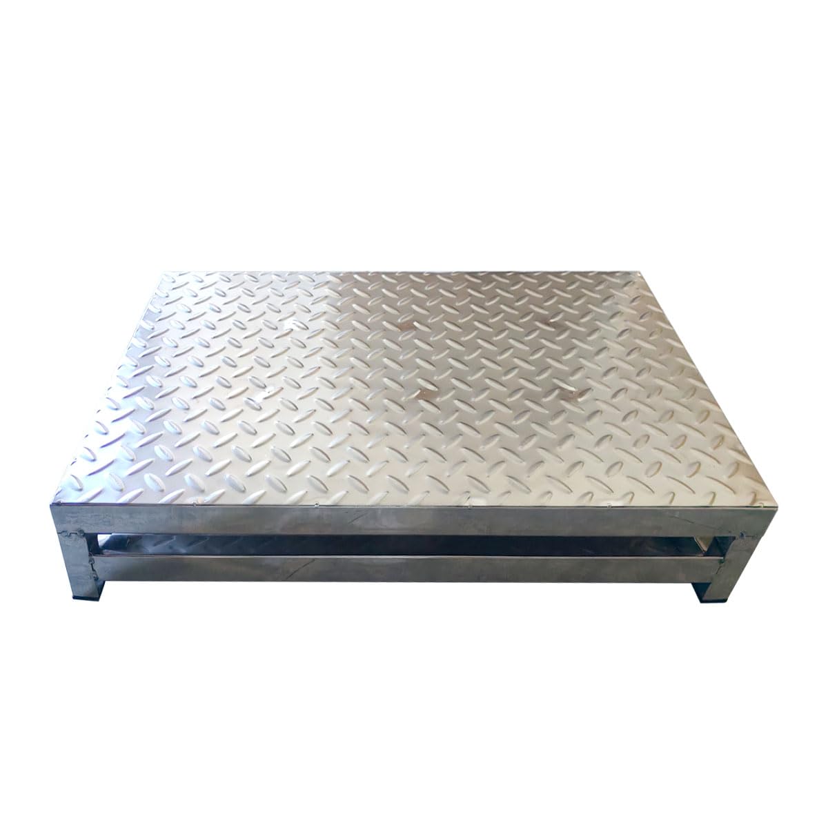 One Step Stool Platform, 304 Stainless Steel Outdoor Steps, Step Platform, Porch Step, for Bed, Stair, Bathroom, Kitchen, Garden (25'' L X 16'' W X 3.5'' H)