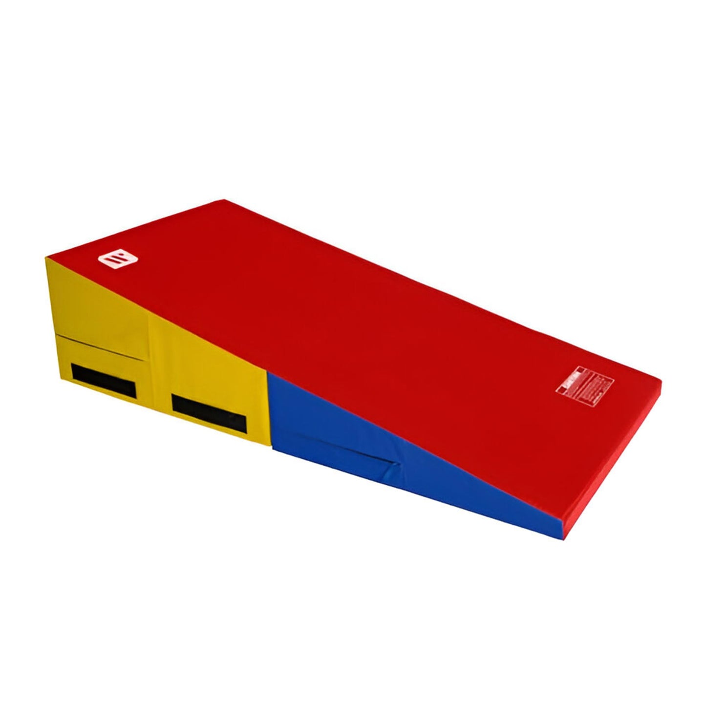 We Sell Mats Gymnastics Incline Mat, Folding and Non-Folding Cheese Wedge Skill Shape, Tumbling Mat for Gymnastics Training, Cheerleading and Obstacle Courses, Multi-Color, Medium (60" x 30" x 15")