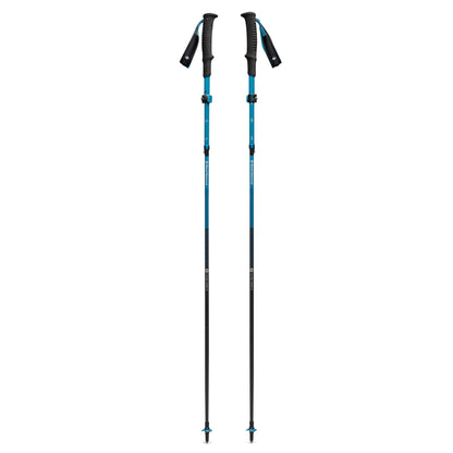 BLACK DIAMOND Distance Carbon FLZ Trekking Poles (Pair) | Ultralight Carbon Fiber | Z-Pole Folding Design | Hiking & Trail Running | Desert Sky | 110 cm