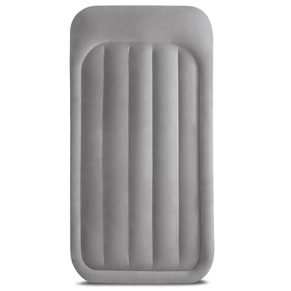 Intex 64131ED Dura-Beam Plus Deluxe Pillow: Fiber-Tech – Twin Size – Built-in Electric Pump-– 16.5in Bed Height-– 300lb Weight Capacity,(Pack of 3)