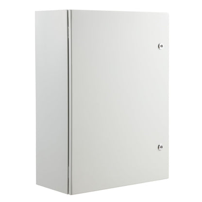 VEVOR Steel Electrical Box, 28 x 20 x 10 in, Cold Rolled Steel Electrical Enclosure Box, Wall-Mounted Outdoor Electrical Electronic Equipment Enclosure with Mounting Plate Hinges Lock, IP66 Waterproof