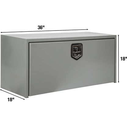 Buyers Products 1702905 Primed Steel Underbody Truck Tool Box, 18 x 18 x 36 Inch, Made In The USA, Primed Contractor Truck Box For Storage and Organization, Durable Job Box