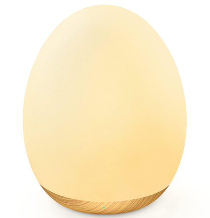 MediAcous Night Light for Kids, Baby Egg Light for Nursery, 7 Colors Changing & Stepless Dimming, Soft Silicone Touch Night Lamp with 1 Hour Timer, Rechargeable Nursery Night for Breastfeeding
