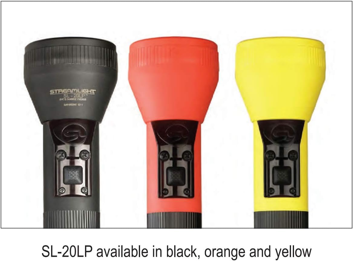 Streamlight 25321 SL-20LP 450-Lumen Full Size Rechargeable LED Flashlight with 120-Volt/100-Volt AC Charger, Yellow