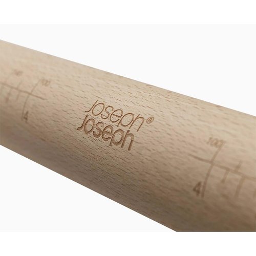 Joseph Joseph PrecisionPin - Rolling Pin with adjustable pastry thickness, Baking and dough rollers, Beech Wood, Multicolor