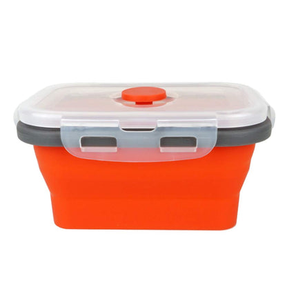 Ecomorning 3Piece Round Collapsible Lunch Container Silicone Food Storage Containers Collapsible Camping Bowl with Airtight Silicone Lids, Microwave, & Freezer Safe, 350ML